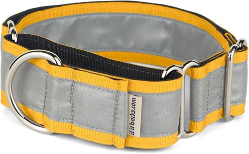 Miniatura 2 de If It Barks - Collar Martingala reflectante de 1.5 pulgadas para perros - Ajustable - Fabricado en Estados Unidos - Fuerte, duradero y cómodo -