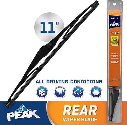 Miniatura 2 de PEAK Limpiaparabrisas trasero integral de 11 pulgadas, limpiaparabrisas trasero de repuesto para brazos de limpiaparabrisas integrales, paquete de 1