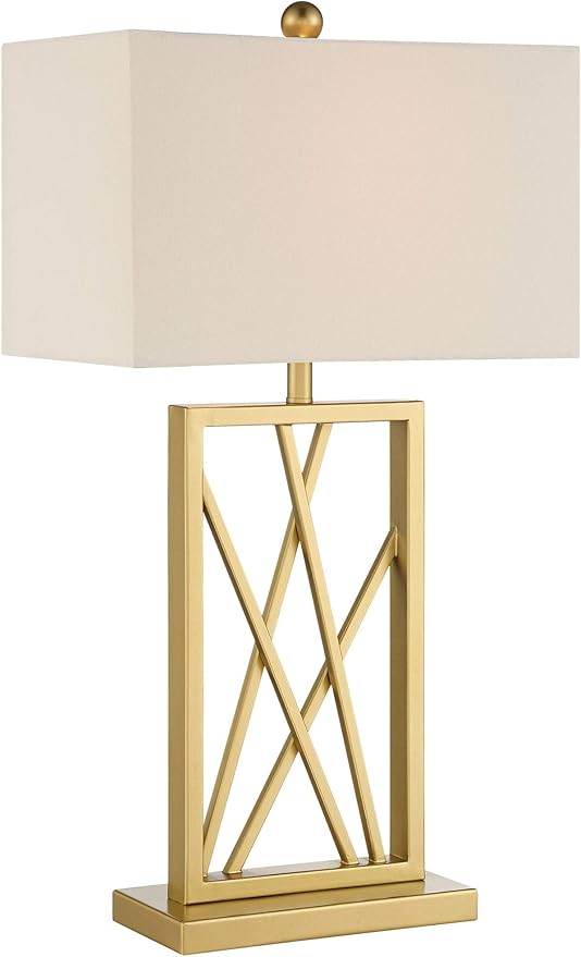 Lámpara de Mesa 360 Lighting Claudia 67 cm Dorado Metal miniatura 2