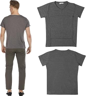 Kangaroo Shirt for Dad and Baby, Mens Kangaroo Baby Carrier Shirt Dad Baby Carrier Shirt V Neck Short Sleeve T-Shirts