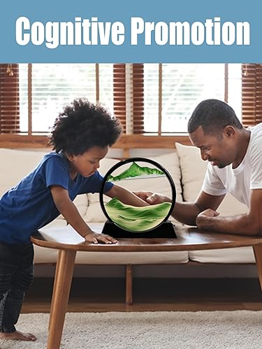 Miniatura 10 de Arte de movimiento de arena 3D reloj de arena de mar profundo, arte de arena, arte de movimiento líquido, hora de movimiento, paisajes de arena