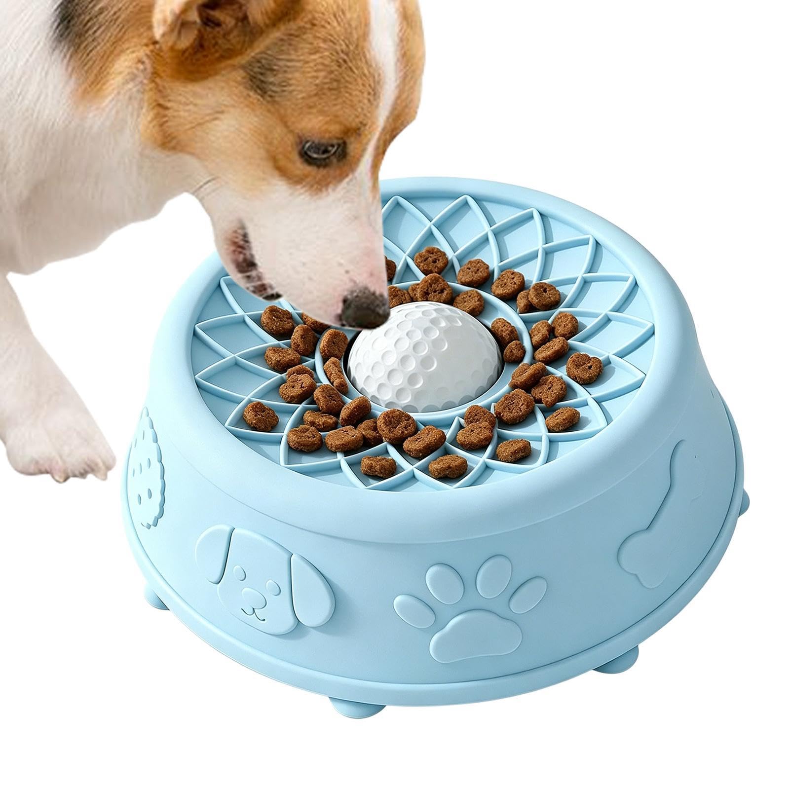 Jouet interactif bol à lécher pour chiens en matériaux durables