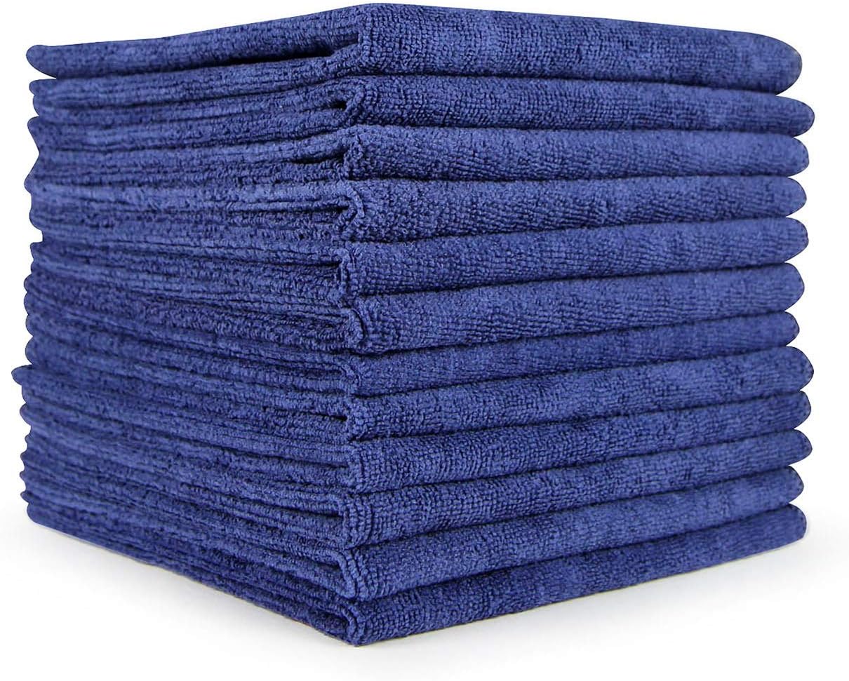 Amazon.com: USANOOKS Microfiber Cleaning Cloth - 12Pcs (16x16 in) High ...