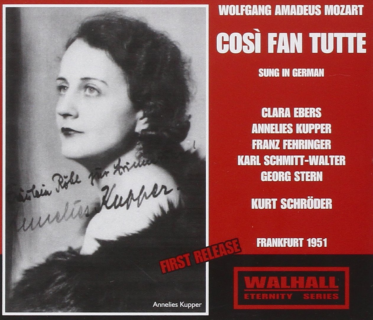 Mozart - Così fan tutte (Schroder. Frankfurt 1951)