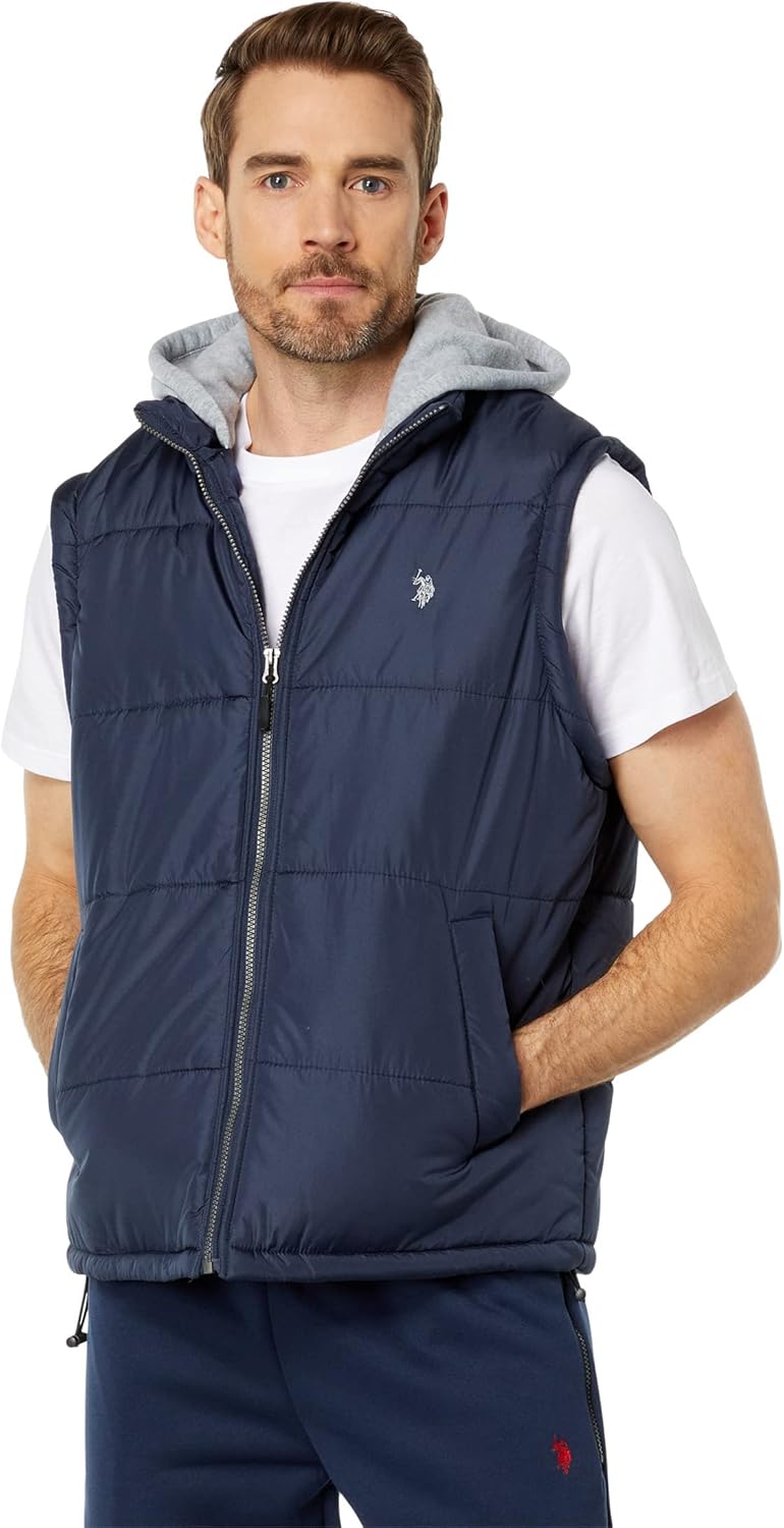 U.S. POLO ASSN. Vest with Zip Sleeve Classic Navy SM
