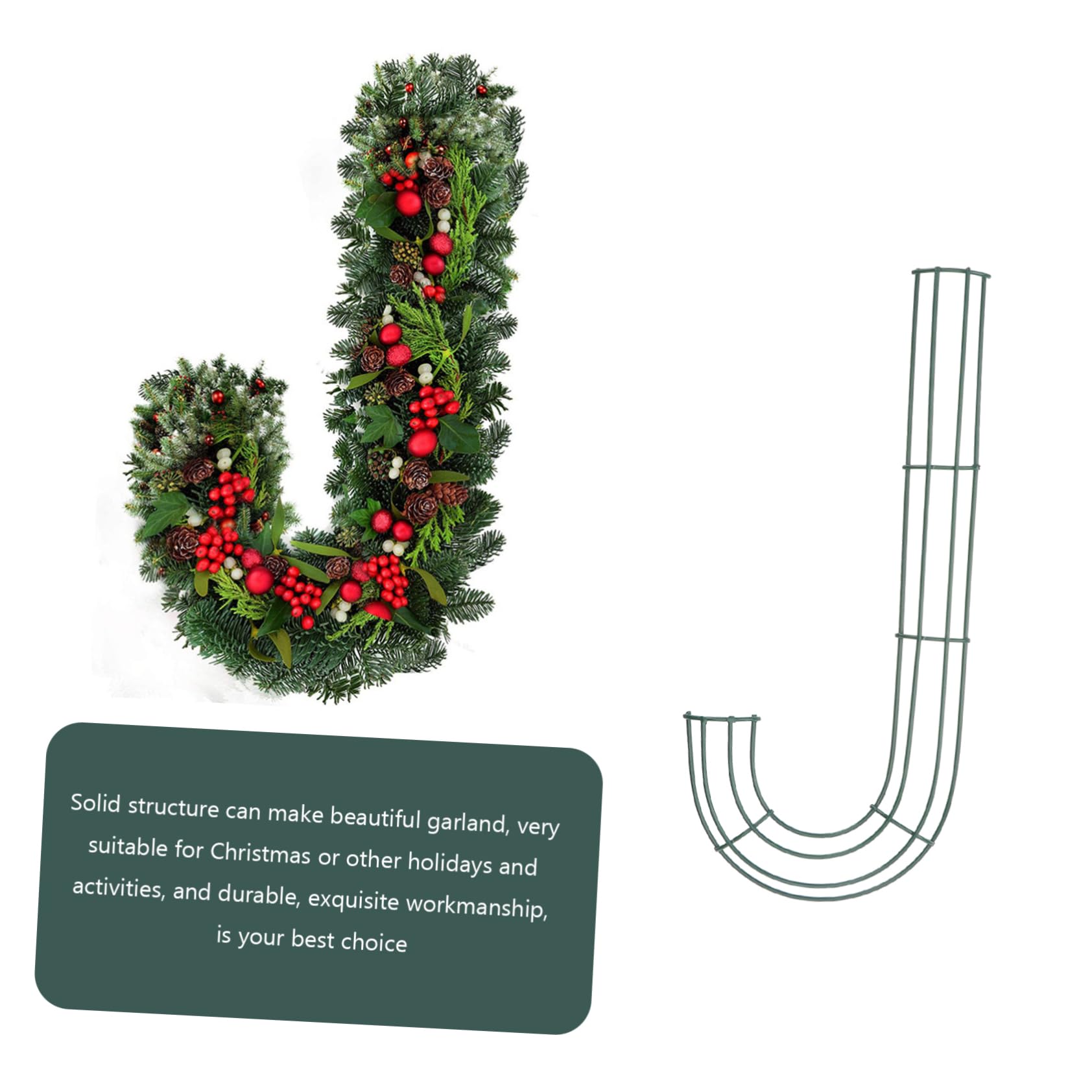 PRETYZOOM 8 STK Girlande Reifen Aufkleber Für Duschtüren Krippenzubehör Blumenkranz Blumenhandwerk Kranzform Süßigkeitengirlande Swag-Kranz-Rahmen Weihnachtskranz Rahmen Green Eisen