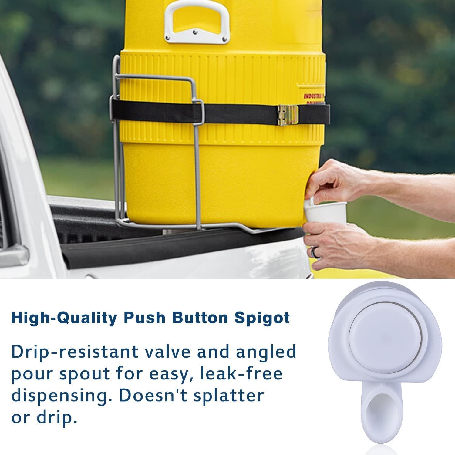Home Depot 2-Pack Cooler Spigot Replacement - Push Button Water ...