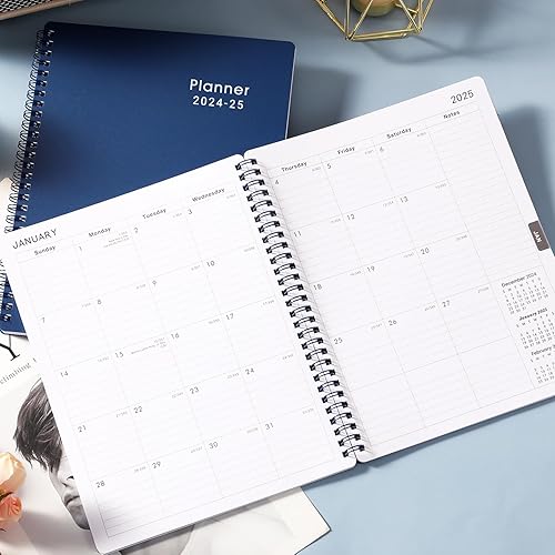 Miniatura 2 de Agenda 2024-2025, agenda semanal y mensual 2024-2025, julio 2024 a junio 2025, 8 x 10 pulgadas, calendario 2024-2025 con pestañas mensuales,