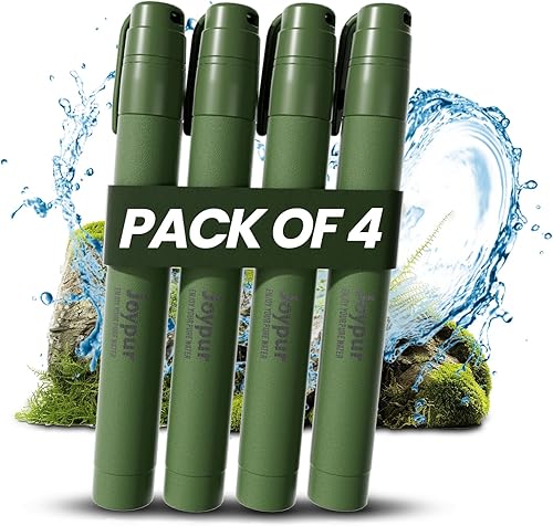 Camping Water Filtration Straw 4-Pack
