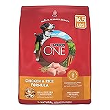 Purina ONE Chicken and Rice Formula Dry Dog Food - 16.5 lb. Bag Chicken & Rice 16.5 pound (Pack of 1)
