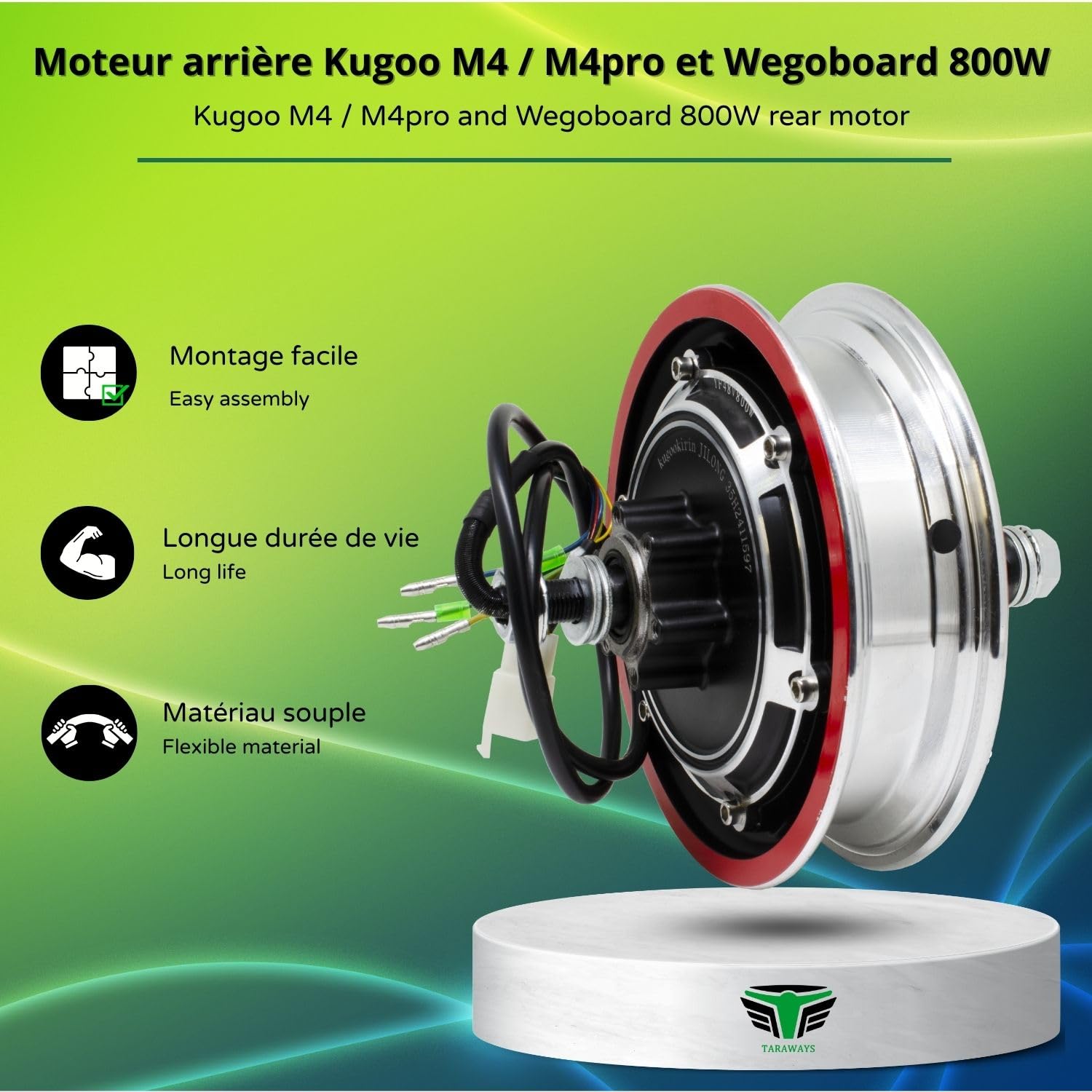 [M365Lyon] – Motore posteriore compatibile con monopattino elettrico Kugoo M4/M4pro