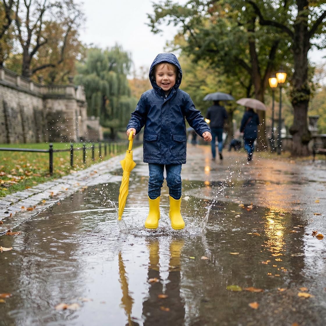 HISEA Toddler Rain Boots for Boys Girls, Kids Chelsea Short Rubber Boots Waterproof Lightweight with Non-slip Outsole for Outdoor Playing - Image 3