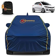 Tata Tiago Front Antenna 100% Waterproof Car Cover (Midnight Blue) 6LYR HDPE 200gsm Strong Fabric, All Weather Protection, Mirror & Antenna Pocket, Cotton Layer Cover, Elastic Straps