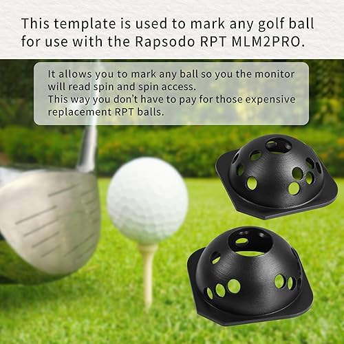 Miniatura 9 de Plantilla de marcado de pelota de golf para monitor de lanzamiento Rapsodo RPT MLM2PRO