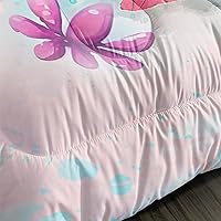 Vista 241 de CVHOUSE Juego de ropa de cama con diseño de panda, juego de edredón individual con panda y 2 fundas de almohada, lindo juego de colcha kawaii