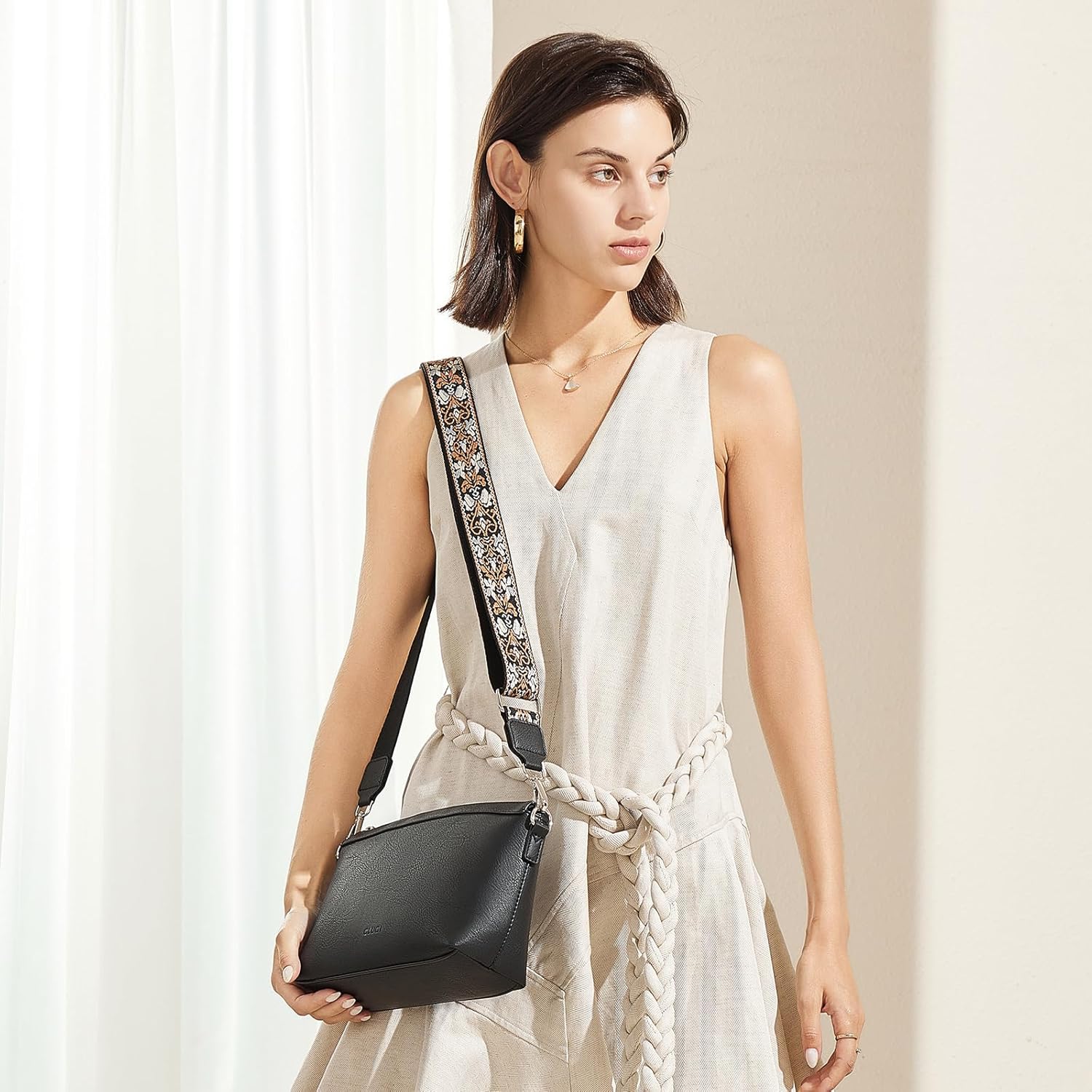 CLUCI Purses for Women Leather Crossbody Bags for Women Crossbody Purse Shoulder Bag for Women with Adjustable Strap - Image 3