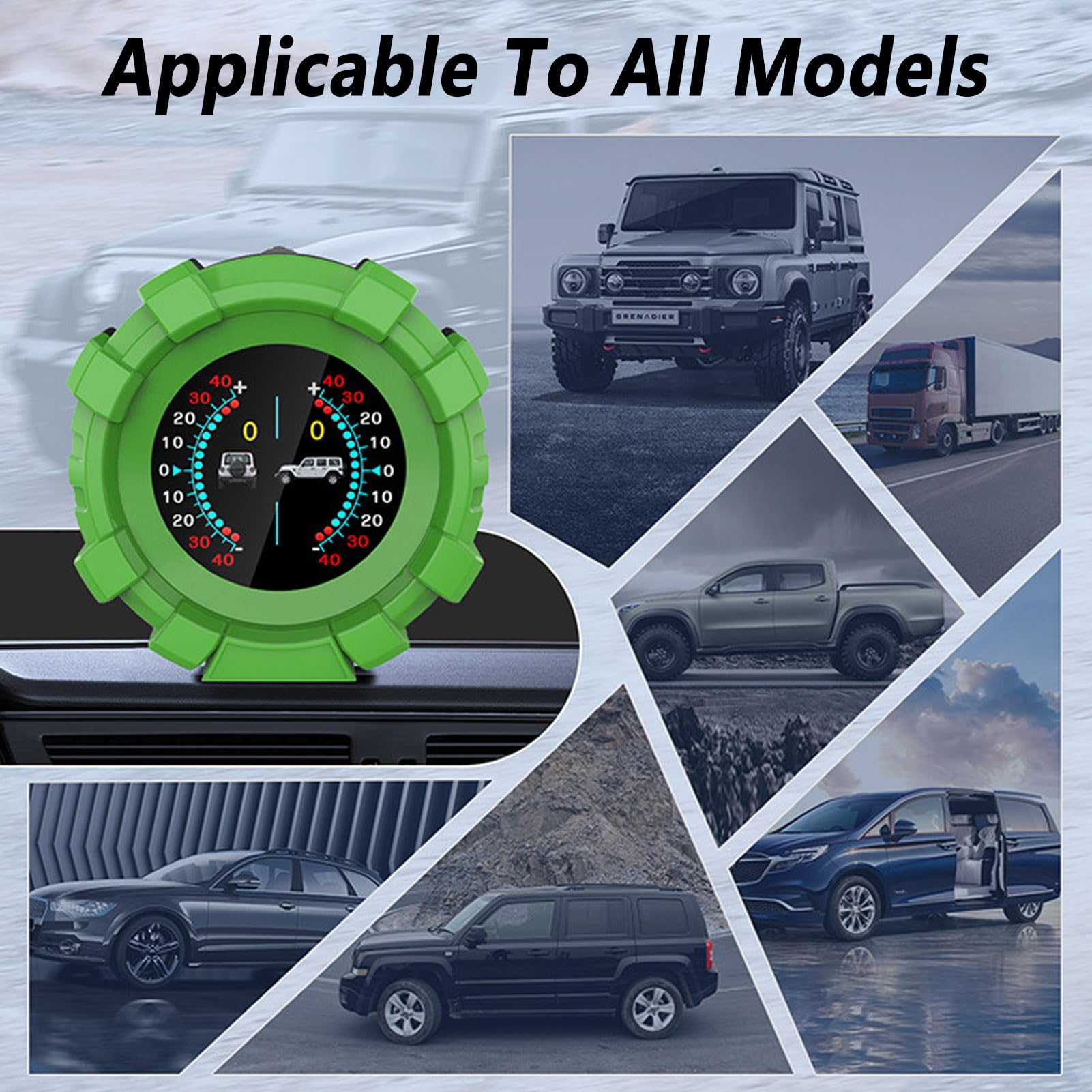 Head Up Display GPS Per Auto Universale, Bilanciatore Di Pendenza Del Livello Dell'auto, Velocità, Altimetro, Bussola, Ora, Strumento Per Auto Con Display HD Di Tensione