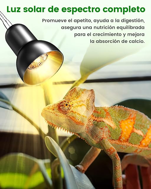 Foto 3 de 6 de GlowUp Lámpara de Calor para Tortugas, Lampara para Tortugas de Agua con 2 Bombillas Incluidas
