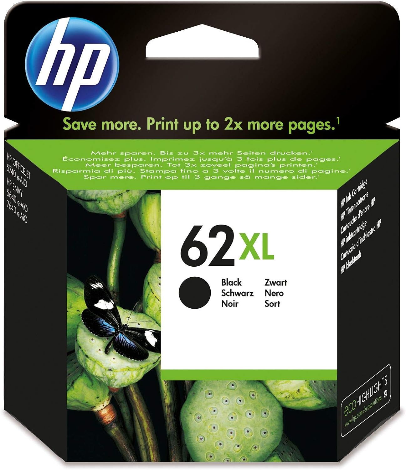 HP C2P05AE 62XL High Yield Original Ink 