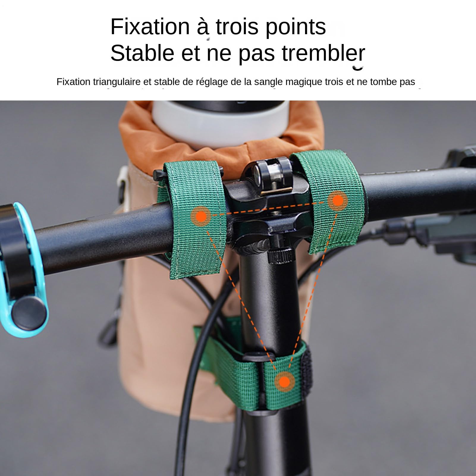 Portaborraccia da Bici Impermeabile stabile sacca da 1.3L | Portaborraccia da Moto per Ciclismo Escursionismo Campeggio Mountain Bici Gara Fitness Sport Viaggi Outdoor Scooter Sedia a