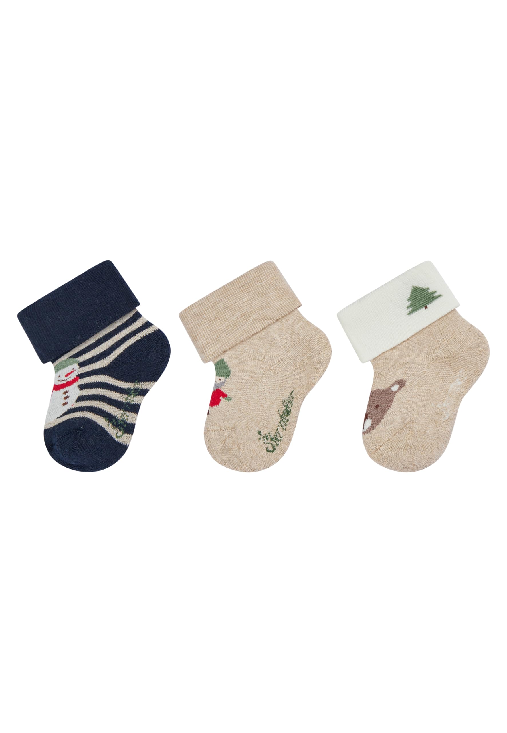 Sterntaler Unisex Baby Socken 3er Schneemann