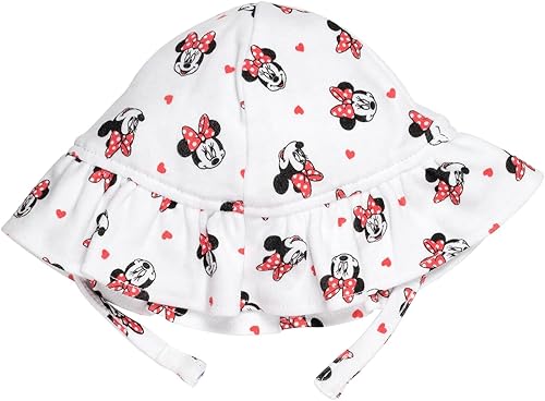 Miniatura 3 de Disney Minnie Mouse Winnie the Pooh Nightmare Before Christmas - Mameluco y sombrero de sol para niñas recién nacidas hasta bebés