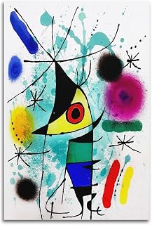 Wall Art Print The Singing Fish by Joan Miro Surrealism Painting Abstract Art Posters Canvas Aesthetic Decorative Modern Bedroom Decor 12x18inch(30x45cm) Unframe