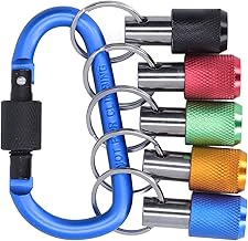 Barra de Extensión Rápida de 1/4/4 Pulgadas Barra de Extensión de de Brote de Vástago Hexagonal con 5 Enchufes de Color, Llavero para una Operación de Gran Altitud (Carabina azul)