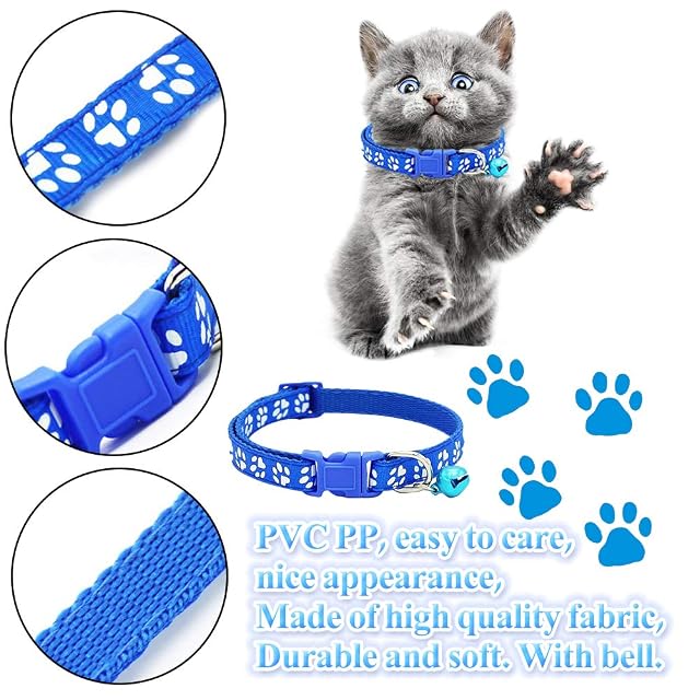 Foto 6 de 7 de BETOY - Collar para Mascotas con Campanas, Collar Reflectante Personalizado Ajustable, Reutilizable, Felpa…
