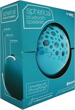 Altatac Portable Bluetooth Speaker Compact Handheld Wireless Mini Speaker with Non-Slip Base Battery Operated 3X AAA Compatible with Smartphones & MP3 for Indoor/Outdoor - Blue