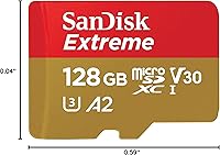 Vista 7 de SanDisk Tarjeta de memoria microSDXC UHS-I de 128 GB Extreme con adaptador, hasta 190 MB/s, C10, U3, V30, 4K, 5K, A2, tarjeta Micro SD