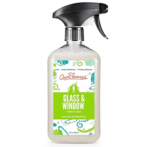 Aunt Fannie's Glass & Window Cleaning Vinegar Spray, Natural Streak-Free