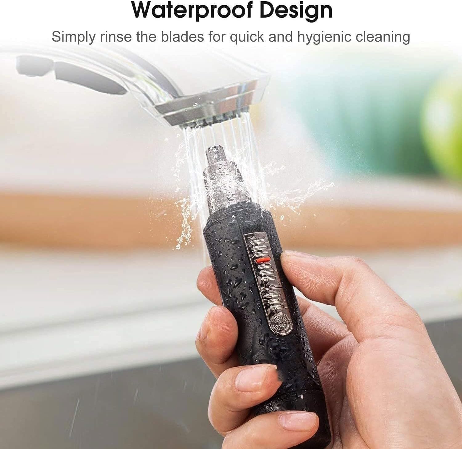 Ohr- und Nasenhaartrimmer für Männer, Professionelles USB-wiederaufladbares Nasenloch-Nasenhaar-Reinigungssystem, leichte wasserdichte Nasenhaarschneidemaschine für Frauen