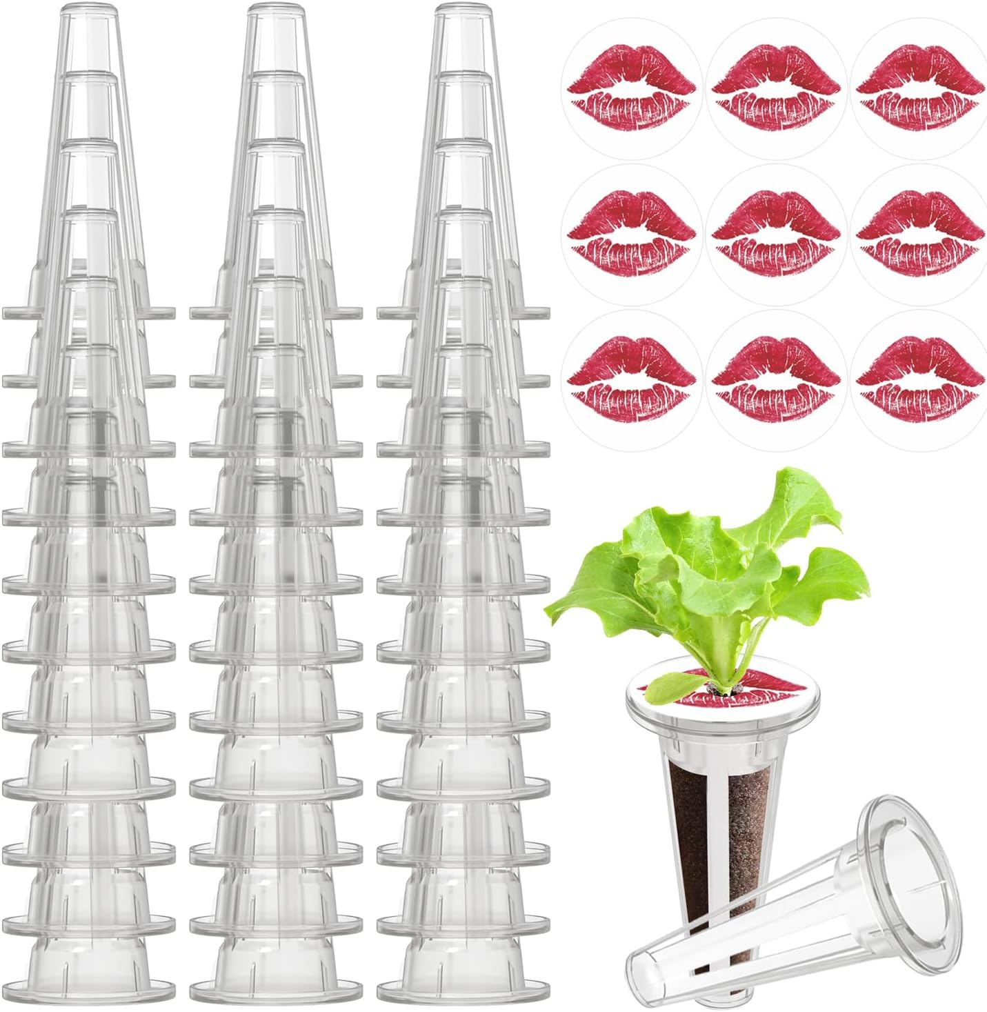 DRYADES 50pcs Grow Baskets for Indoor