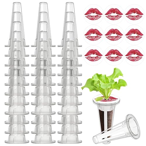 50pcs Grow Baskets for Indoor Hydroponics Supplies with 50pcs Seed