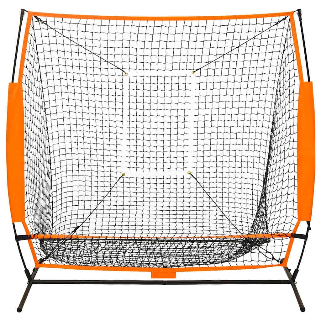 Baseball Schlagnetz mit Schlagzone 174x76x158,5 cm, Trainingsnetz für Pitching und Hitting, Robustes Sportnetz für Hinterhof und Sportplatz