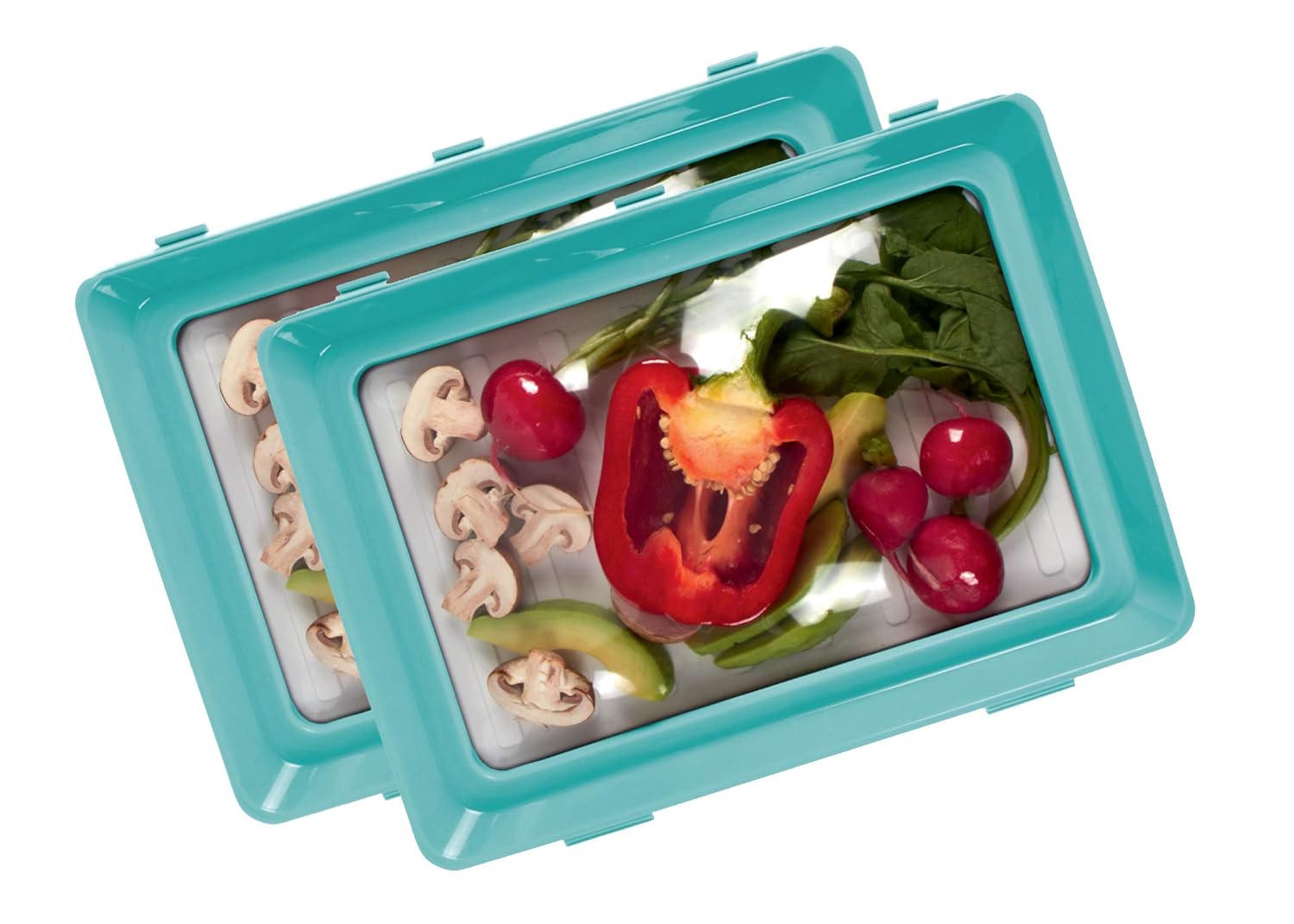 Buy Skinny Stacks Stackable Food Storage Trays, Saves Space and Keeps
