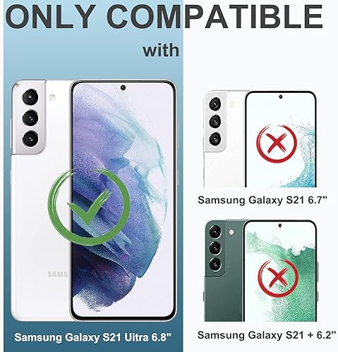 Miniatura 2 de Paquete de 2 protectores de pantalla para Galaxy S21 Ultra Privacidad de vidrio templado antiespía dureza 9H vidrio templado HD película negra