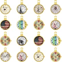 30Pcs Vintage Alloy Magic Clocks Charms Watch Pendant for DIY Keychain Earring Necklace Bracelet Steampunk Jewelry Making Supplies