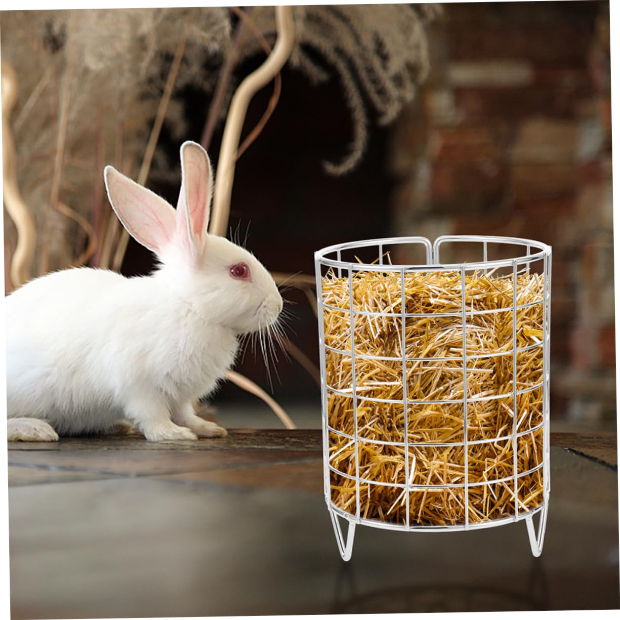 BESPORTBLE 6 Piezas Estante de heno para Conejos y cobayas Estante de alimentación de heno dispensador de comedero para Hamster Conejillo de Indias alimentador comedero para conejitos