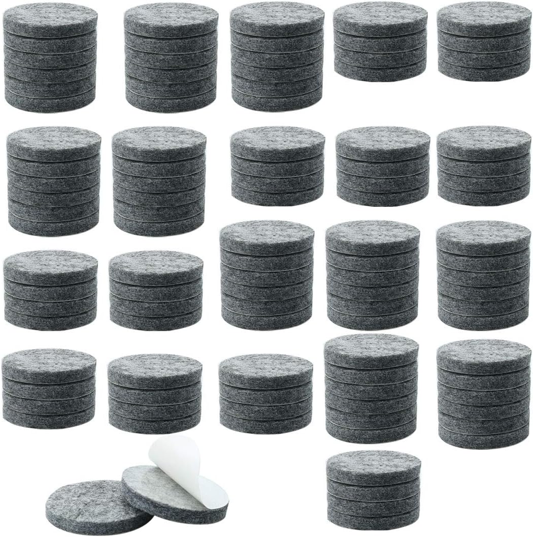 uxcell 100 almohadillas redondas para muebles, de 34 pulgadas, autoadhesivas, antideslizantes, antiarañazos, para gabinete, armario, escritorio,