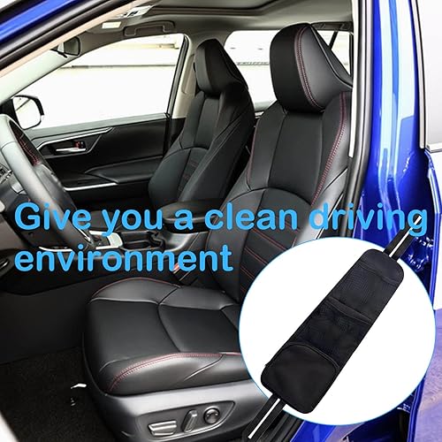 Miniatura 3 de Sodcay 1 organizador lateral de asiento de automóvil, bolsa colgante de almacenamiento para asiento de automóvil, tela Oxford 600D, bolsa de malla