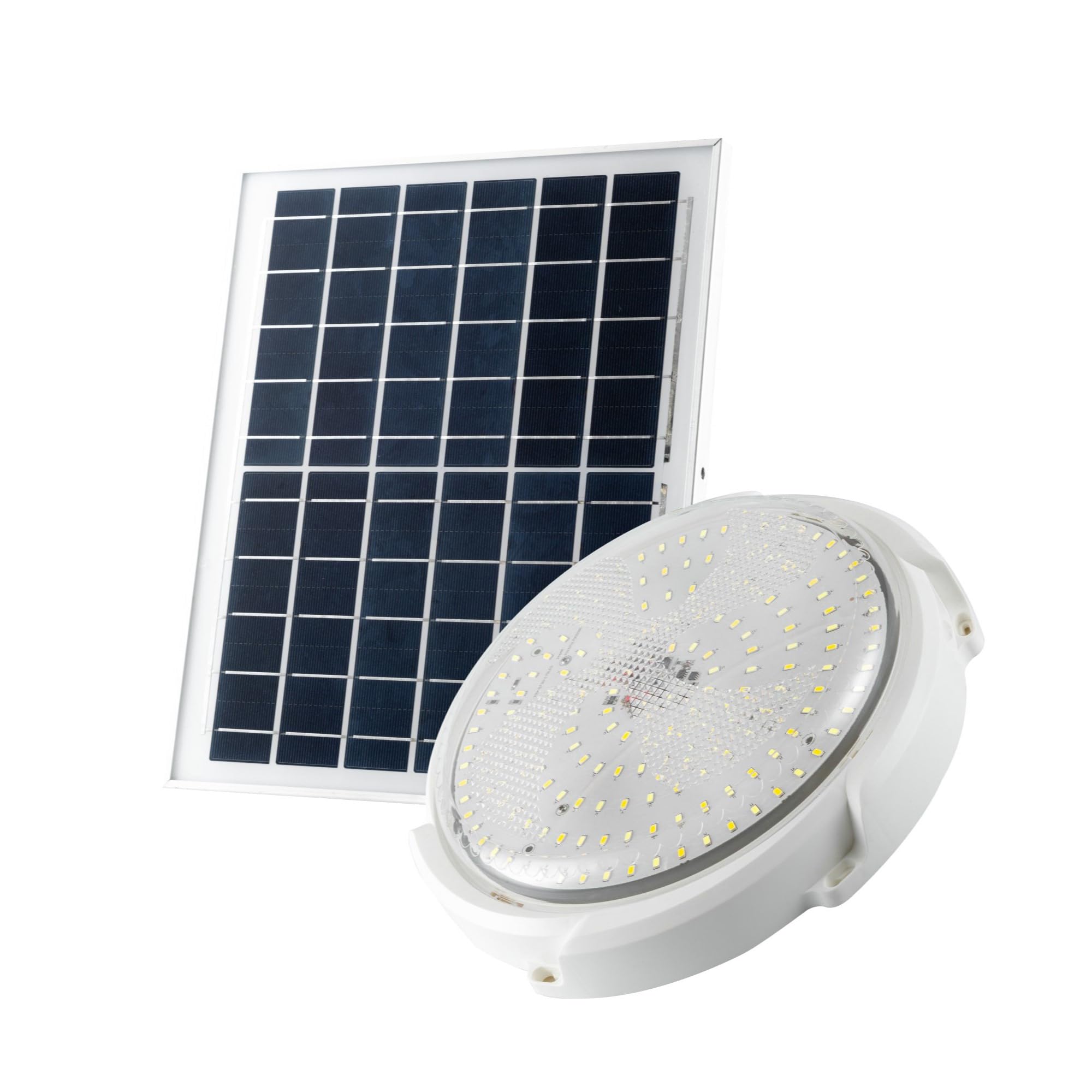 Solar Light, LED Ceiling Light, Solar Powered Pendant Light with Remote Control, Shed Light for Porch, Patio, Barn and Garage,Daylight