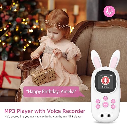 Miniatura 4 de Reproductor de música MP3 de 32 GB para niños, reproductor MP3 de música con Bluetooth, MP3 y MP4 con altavoz, reproductor de MP3 con radio FM