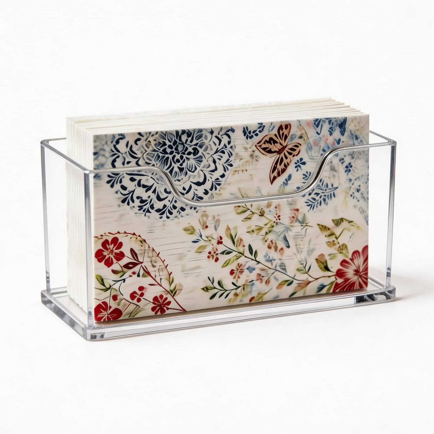 Acrylic Napkin Holder For Table,Vertical Guest Towel Dispenser