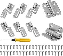 Pack of 8 Removable Hinges 3.7 cm Hinges Foldable Lifting Hinge Stainless Steel Door Hinge Flag Hinges for Door Furniture Window Cabinet