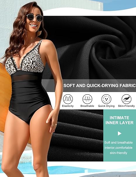 CMTOP Badpak voor dames, push-up, V-hals, monokinis, buikweg, eendelige CMTOP Badpak voor dames, push-up, V-hals, monokinis, buikweg, eendelige