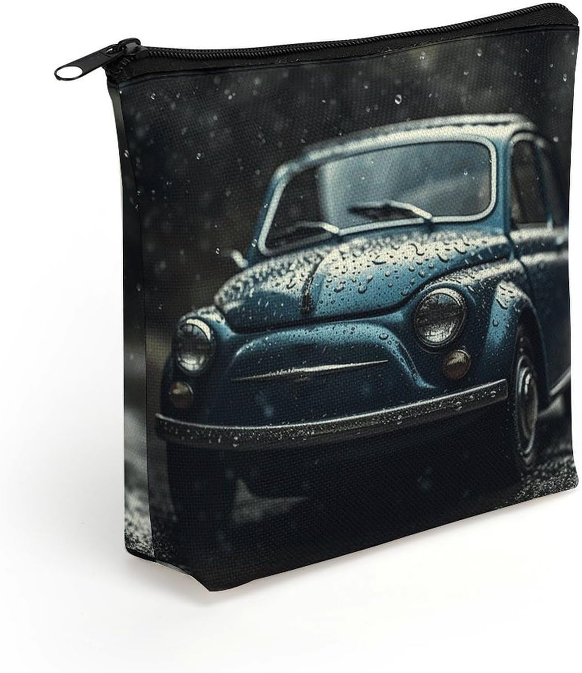 Car in The Rain Makeup Bag Cosmetic Bag