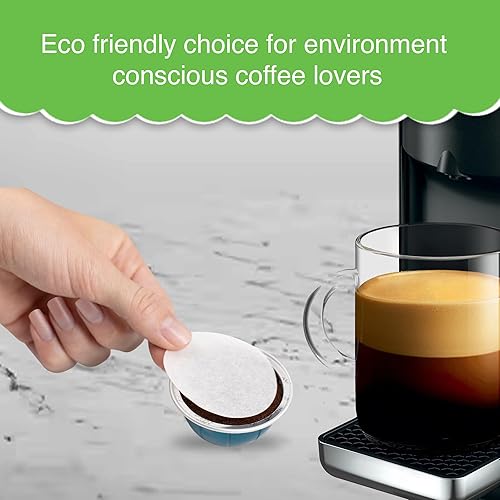 Miniatura 5 de My-Cap Filtros de papel para cápsulas de café para usar con tapas, cápsulas reutilizables para cafeteras de línea Vertuo, filtros de papel de café