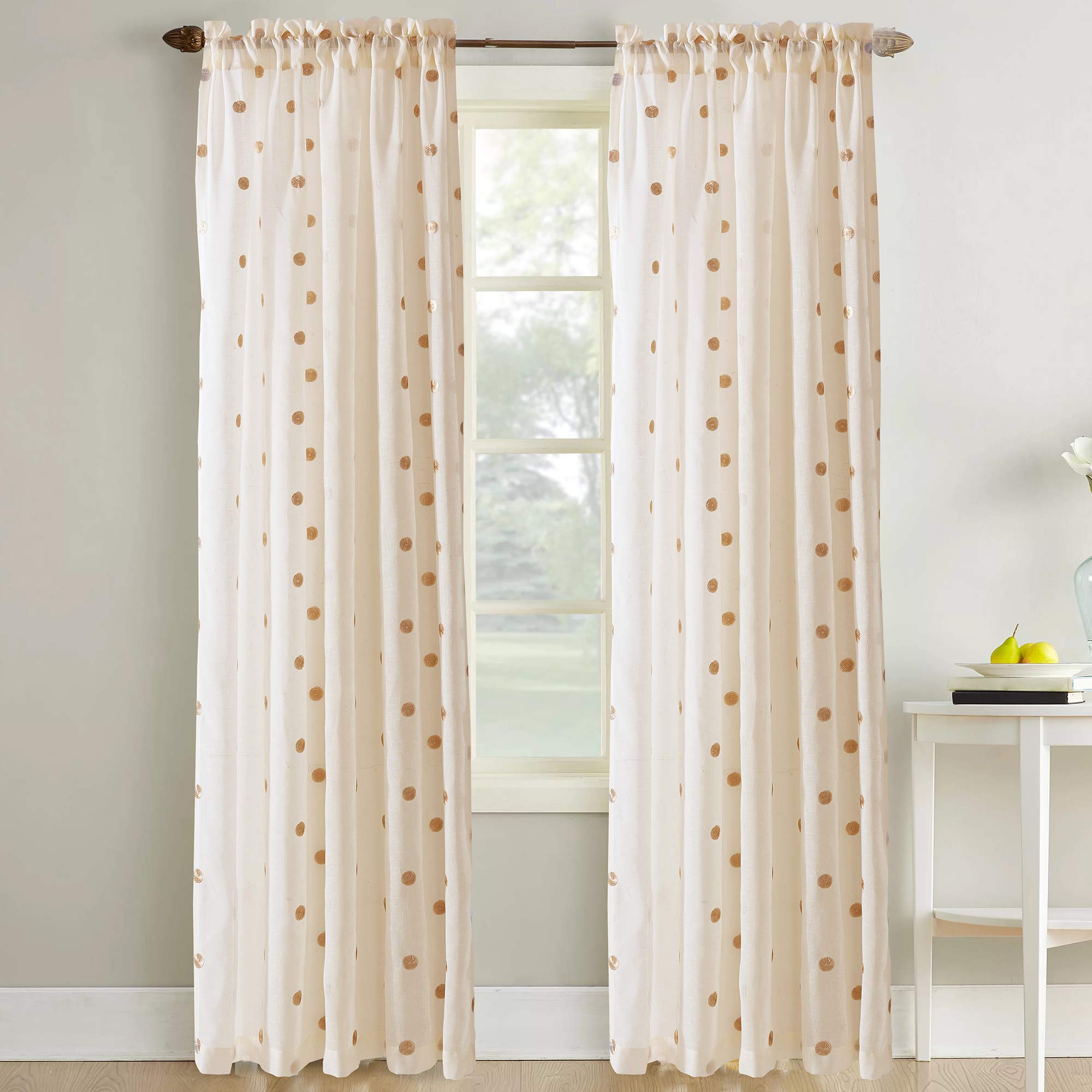 Dot Sheer Curtains Curtains & Drapes